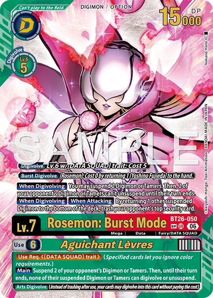 BT26-050 Rosemon: Burst Mode / Aguichant Lèvres