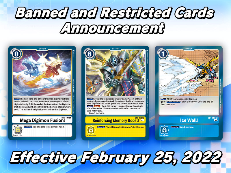 Banned and Restricted Cards Announcement