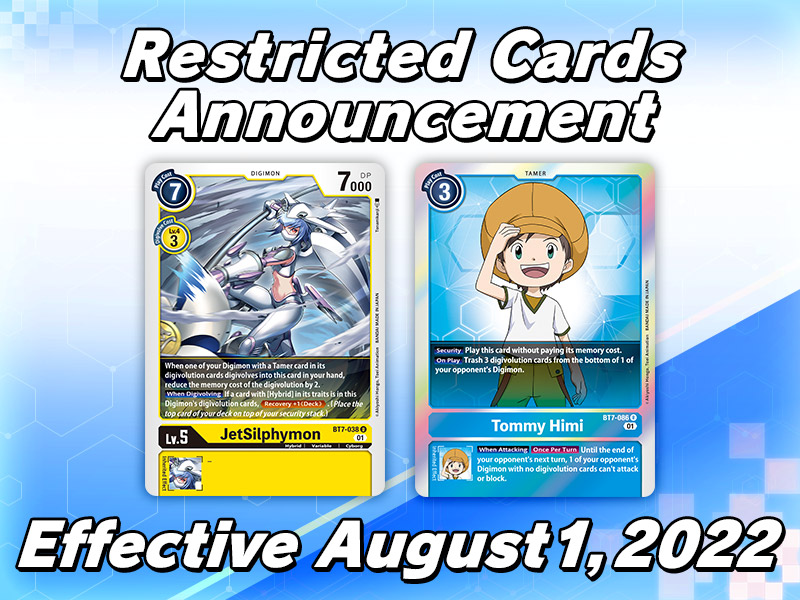 Banned and Restricted Card Announcement